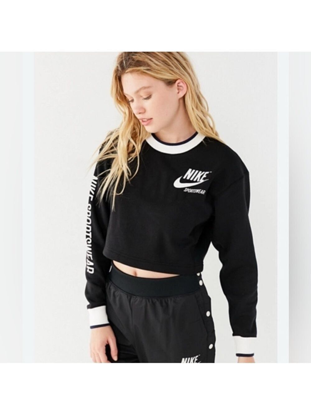 Nike Sportswear Reversible Cropped Sweatshirt womens sz small